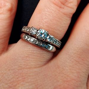 Diamond engagement ring size 4.5 (diamond ring only)